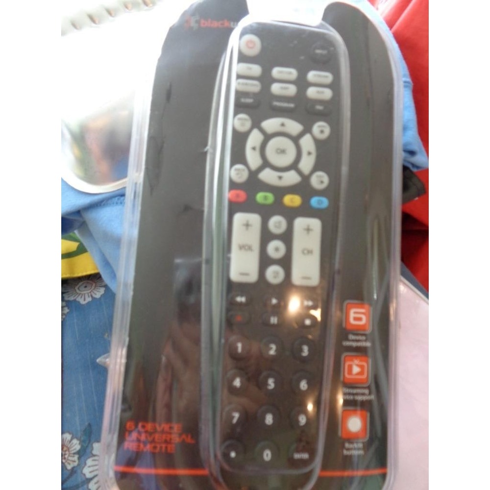 Black Web 6 Device Universal Remote Control